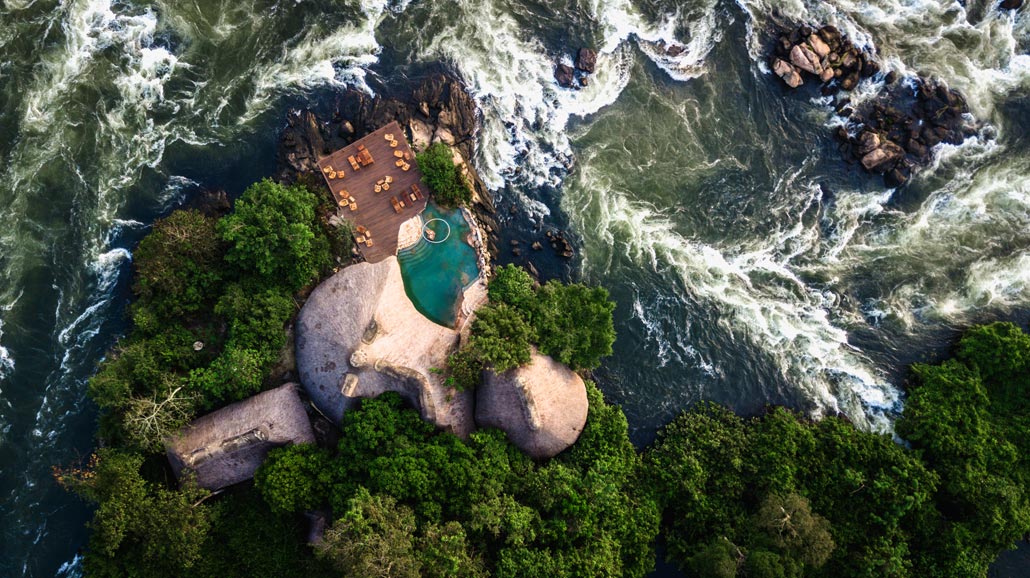 Aerial View Of Wildwaters Lodge