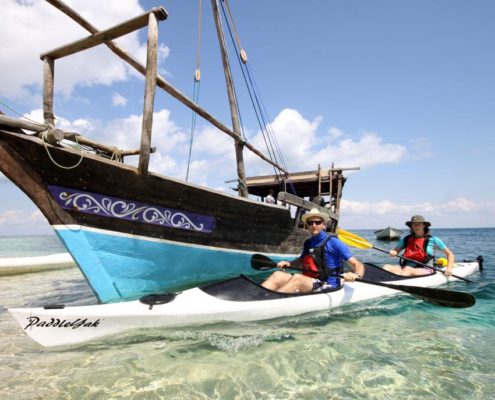 Mozambique Dhow and kayak mobile safari